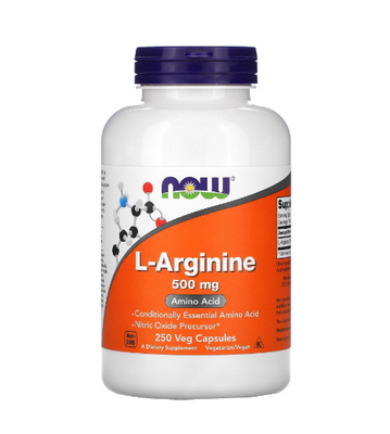 NOW Foods L-Arginine 500 мг 250 капсул 2022-10-2086 фото