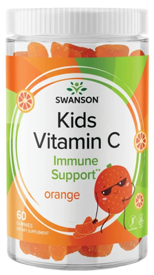 Swanson Kids Vitamin C 60 жевательных конфет Апельсин 2023-10-2306 фото