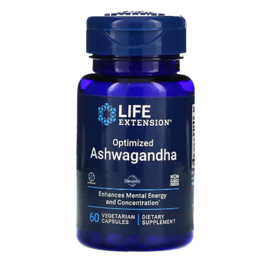 Life Extension Optimized Ashwagandha 60 капсул 2022-10-1881 фото