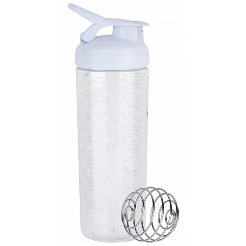 Спортивна пляшка-шейкер Blender Bottle SportMixer Sing Sleek 820 мл White 820604 фото