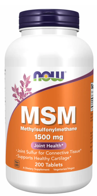 Now Foods MSM 1500 мг 200 таблеток 2022-10-1702 фото