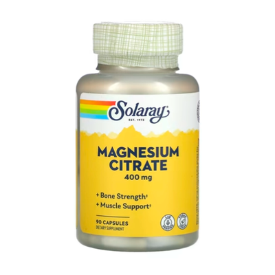 Solaray Magnesium Citrate 400 мг 90 капсул 2022-10-1036 фото