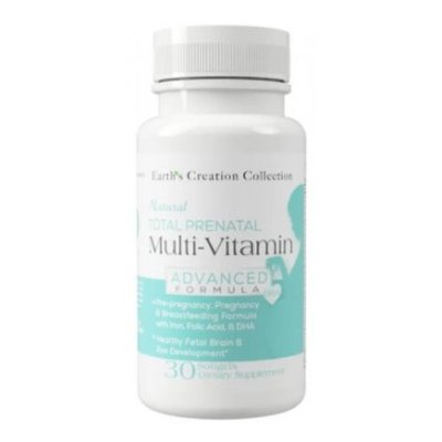 Мультивітаміни для вагітних Earth's Creation Total Prenatal Multi-Vitamin 30 капсул 817517 фото