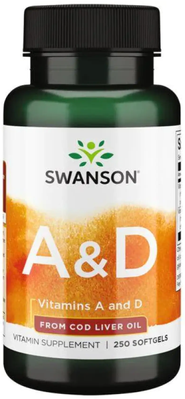 Swanson Vitamin A&D 250 капсул 100-67-8618337-20 фото