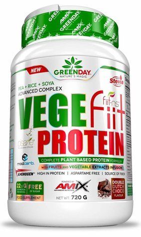 Протеїн Amix GreenDay Vege Fiit Protein 720 г Арахісово-шоколадна карамель 817903 фото