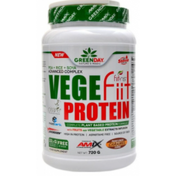 Протеїн Amix GreenDay Vege Fiit Protein 720 г Арахісово-шоколадна карамель 817903 фото