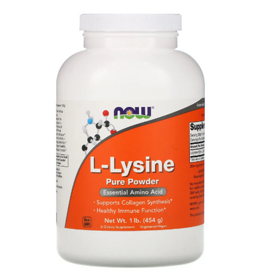 NOW Foods L-Lysine Powder 454 г 2022-10-1699 фото