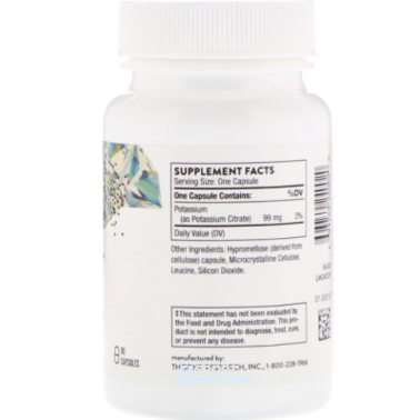 Калій цитрат Thorne Potassium citrate 90 капсул 2023-10-3069 фото