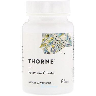 Калій цитрат Thorne Potassium citrate 90 капсул 2023-10-3069 фото