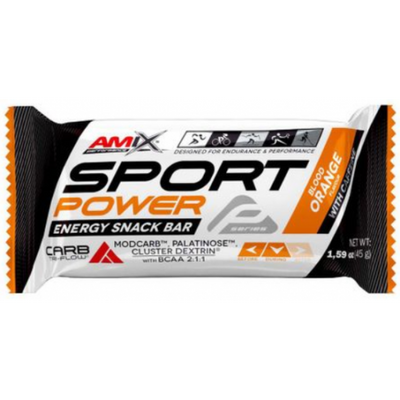 Amix Протеїновий батончик Performance Sport Power Energy 45 г Апельсин 820794 фото