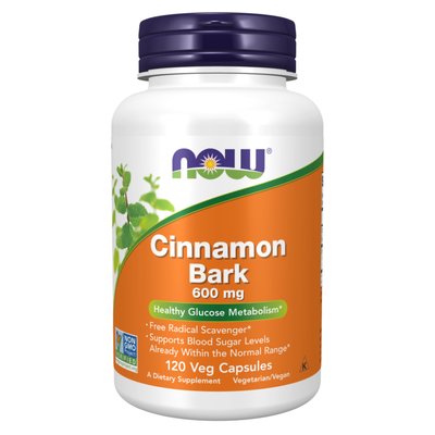 Now Foods Cinnamon Bark 600 мг 120 капсул 2022-10-2639 фото