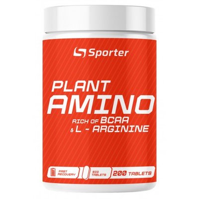 Sporter Plant Amino & l-arginine 200 таблеток 820911 фото