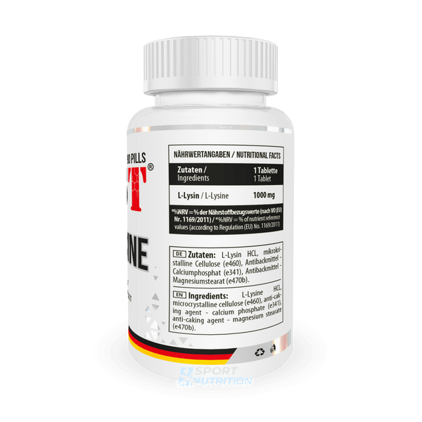 Лізин MST L-Lysine 1000 mg 90 таблеток 0122 фото