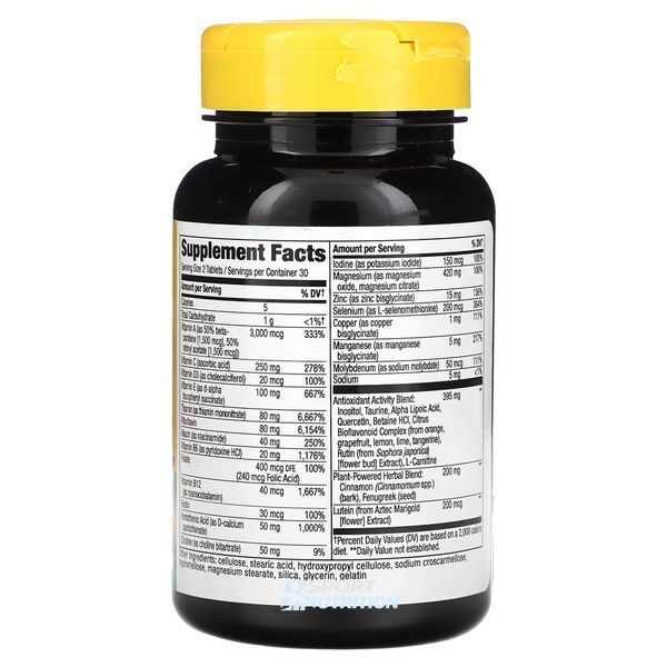 Вітаміни та мінерали Nature's Way Alive! Diabetic Multivitamin 60 таблеток 2022-10-1041 фото