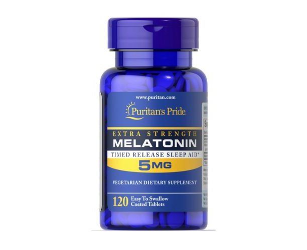 Puritans Pride Melatonin Extra Strength 5 мг 60 капсул 100-50-7475671-20 фото