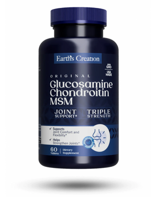 Earth's Creation Glucosamine Chondrotin MSM 60 таблеток 817470 фото
