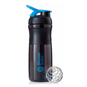 Шейкер Blender Bottle SportMixer с шариком 820 мл Black/Cyan 811787 фото