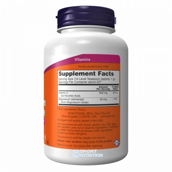 Now Foods Magnesium Ascorbate 227 г 2022-10-1434 фото