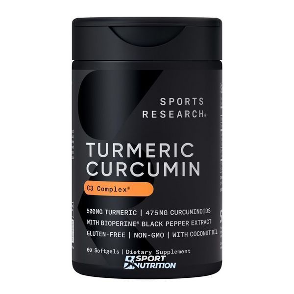 Sports Research Turmeric Curcumin C3 Complex 500 мг 60 капсул 2023-10-3440 фото