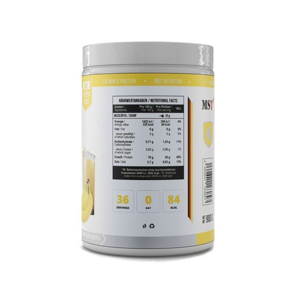 Протеїн яєчний MST Egg White Protein 900 г Banana 22010-07 фото