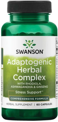 Swanson Adaptogenic Herbal Complex 60 капсул 100-43-2350147-20 фото