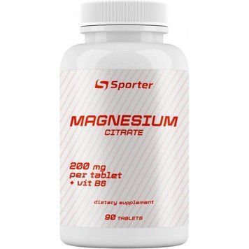 Магній цитрат з В6 Sporter Magnesium Citrate + B6 90 таблеток 818185 фото