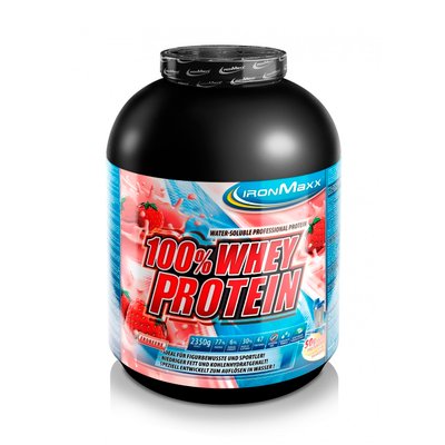 Протеїн IronMaxx 100% Whey Protein 2350 г Strawberry 815173 фото