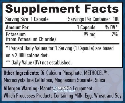 Калій глюконат Haya Labs Potassium Gluconate 99 мг 100 таблеток 821733 фото
