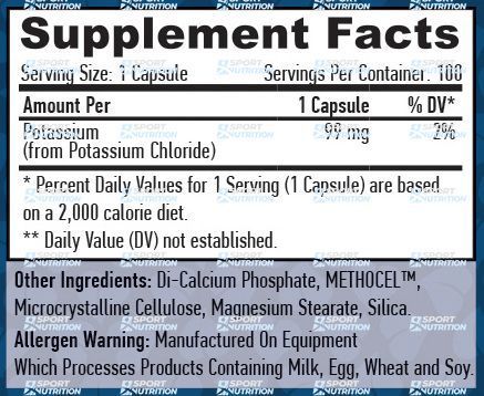 Калий глюконат Haya Labs Potassium Gluconate 99 мг 100 таблеток 821733 фото