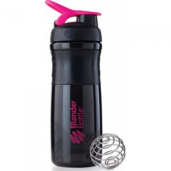 Шейкер Blender Bottle SportMixer з кулькою 820 мл Black/Pink 813051 фото