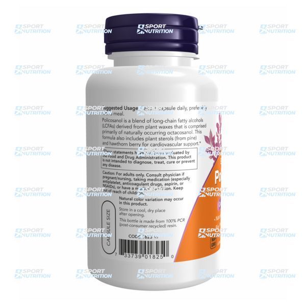 Поликозанол Now Foods Policosanol 40 мг 90 капсул 2022-10-2385 фото