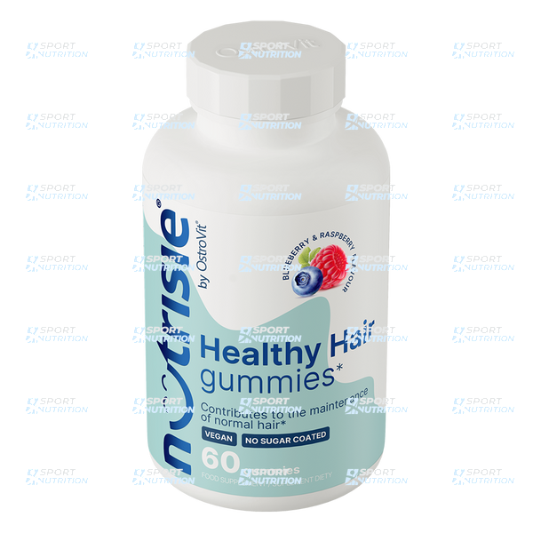 Витамины для здоровья волос OstroVit Nutrisie Healthy Hair 60 жевательных конфет Blueberry and raspberry 821983 фото