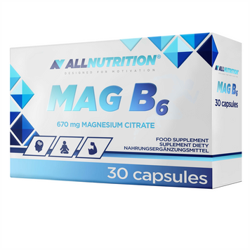 Магній з вітаміном B6 AllNutrition MAG B6 30 капсул 100-89-8266608-20 фото