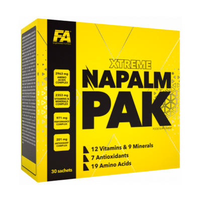 Комплекс вітамінів та мінералів Fitness authority Napalm Pak 30 пакетиків 818392 фото