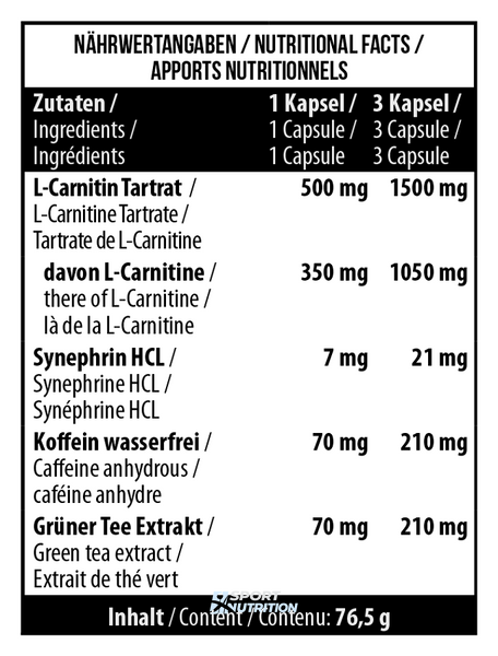 Жироспалювач MST L-Carnitine PRO 90 капсул 10545-01 фото