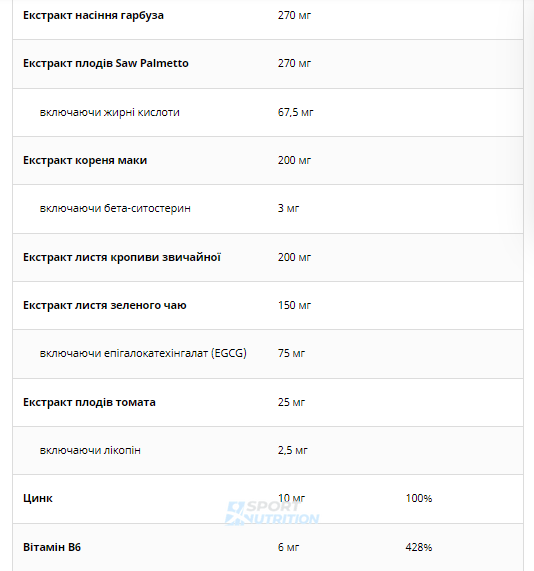Витамины для здоровья простаты UNS Vitamins Prostavital 60 капсул 2022-10-2715 фото