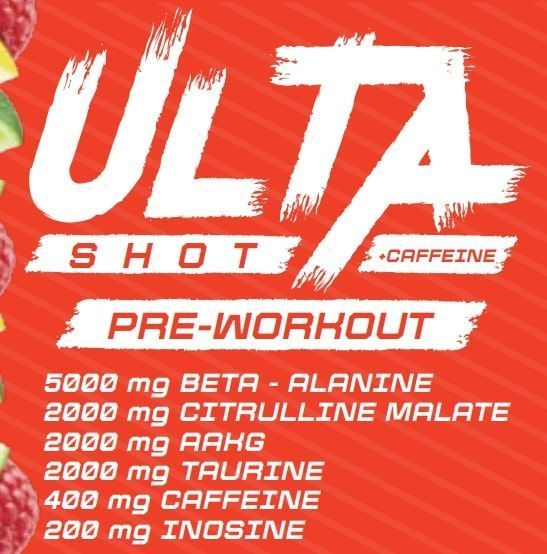 Предтренировочный комплекс Sporter Ulta Pre Workout 100 мл Raspberry-lemon-lime 821495 фото