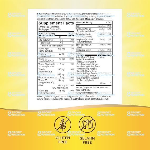 Витамины для женщин Women's Premium Gummies Multivitamin 75 жевательных таблеток 2022-10-1059 фото