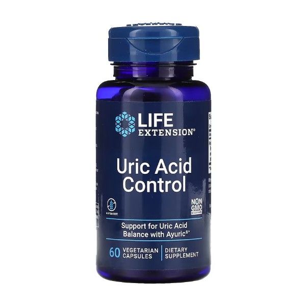 Контроль сечової кислоти Life Extension Uric Acid Control 60 капсул 2022-10-1927 фото