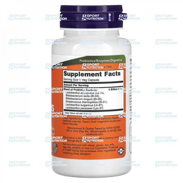 Ацидофилус Now Foods Acidophilus 4x6 120 капсул 2023-10-2490 фото