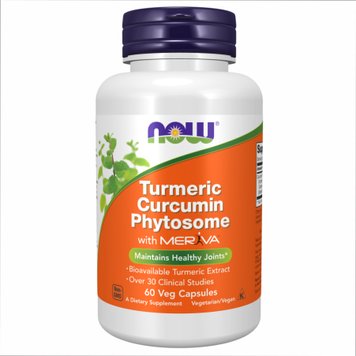 Фітосома куркуміну NOW Foods Turmeric Curcumin Phytosome 500 мг 60 капсул 2022-10-2316 фото