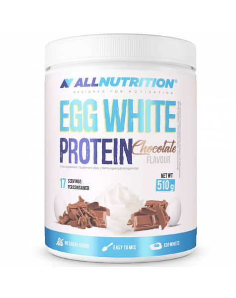 Протеїн Allnutrition Egg White Protein 510 г Chocolate 100-67-4707466-20 фото