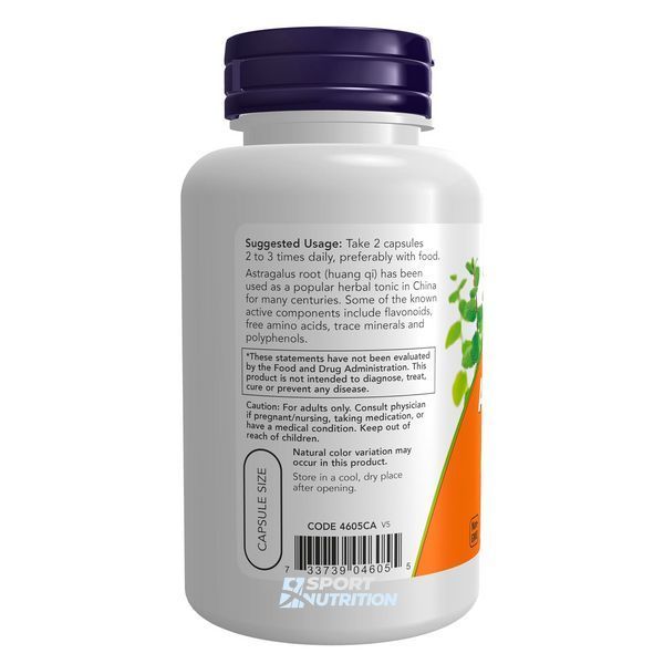Астрагал для підтримки імунної системи Now Foods Astragalus Extract 500 мг 90 капсул 100-44-3043819-20 фото