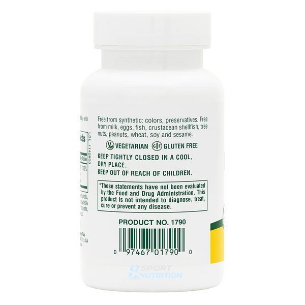 Фолієва кислота (метилфолат) Nature's Plus Folic Acid 800 мкг 90 таблеток 2023-10-3227 фото