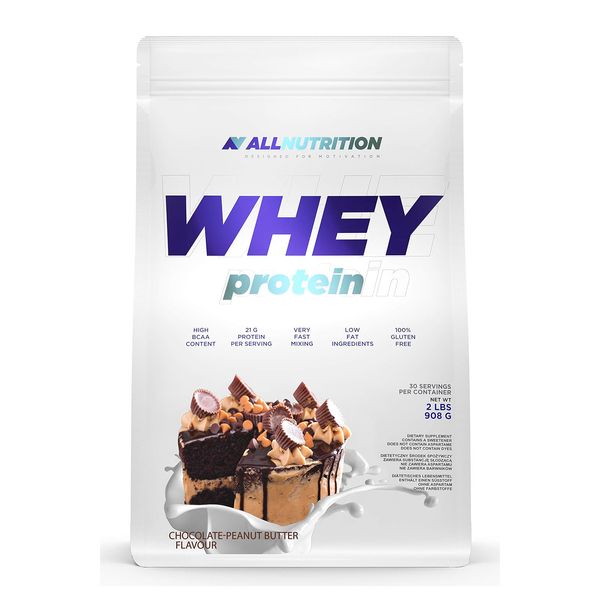 Протеїн AllNutrition Whey Protein 908 г Chocolate Peanut Butter 100-45-6466241-20 фото