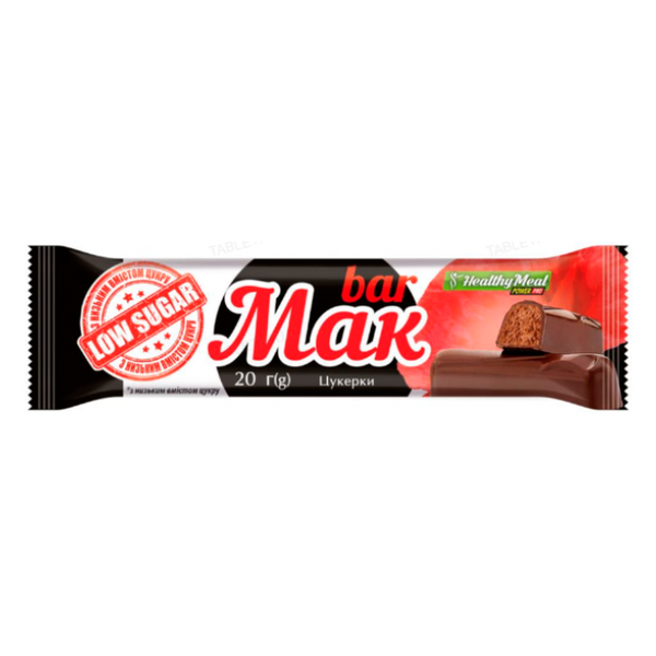 Цукерки глазуровані Power Pro Мак Bar 20 г Nut-chocolate 819276 фото