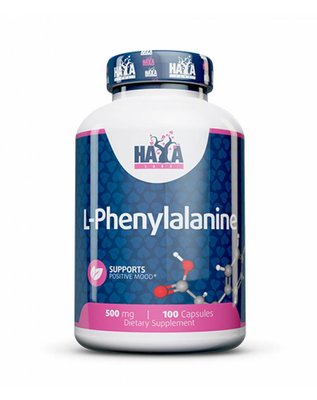 L-фенілаланін Haya Labs L-Phenylalanine 500 мг 100 капсул 820768 фото