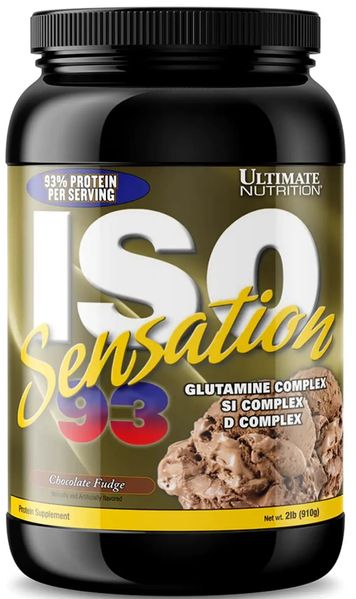 Протеин Ultimate Nutrition ISO Sensation 910 г Chocolate Fudge 2022-10-0837 фото