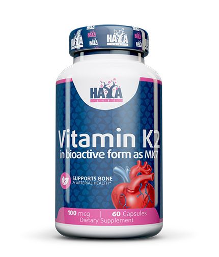 Витамин К2 Haya Labs Vitamin K2-Mk7 100 мкг 60 капсул 821732 фото