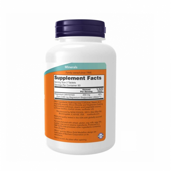 Now Foods Magnesium Glycinate 180 таблеток 2022-10-0414 фото